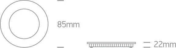 10103FA WHITE LED 3W CW IP40 230V