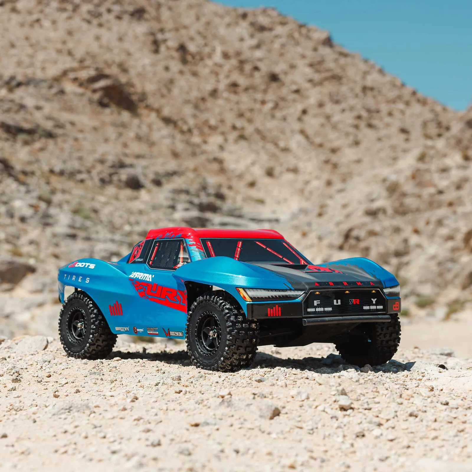 1/10 FURY 2wd 223S BLX Brushless Short Course Truck RTR with DSC, Blue