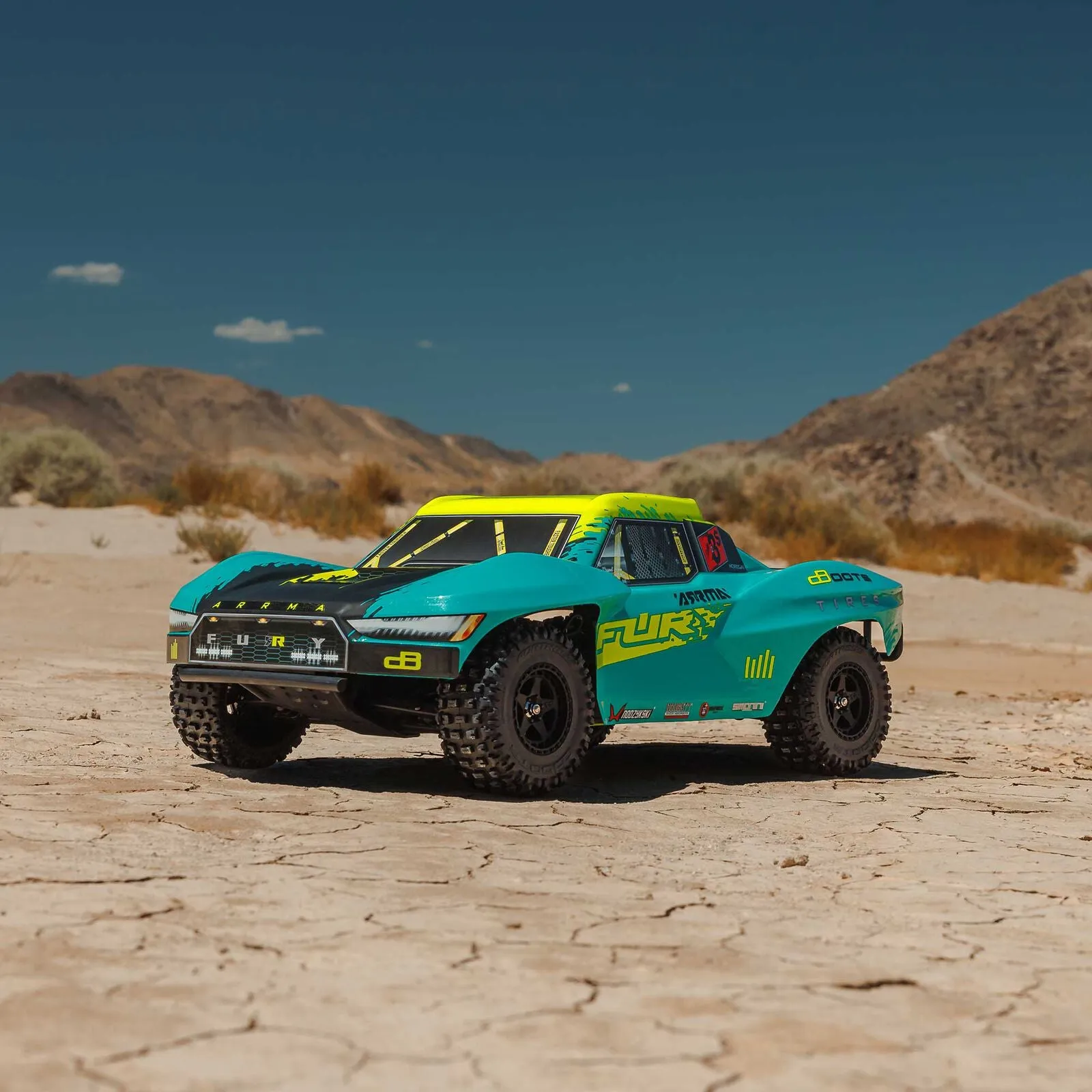 1/10 FURY 2wd 223S BLX Brushless Short Course Truck RTR with DSC, Green