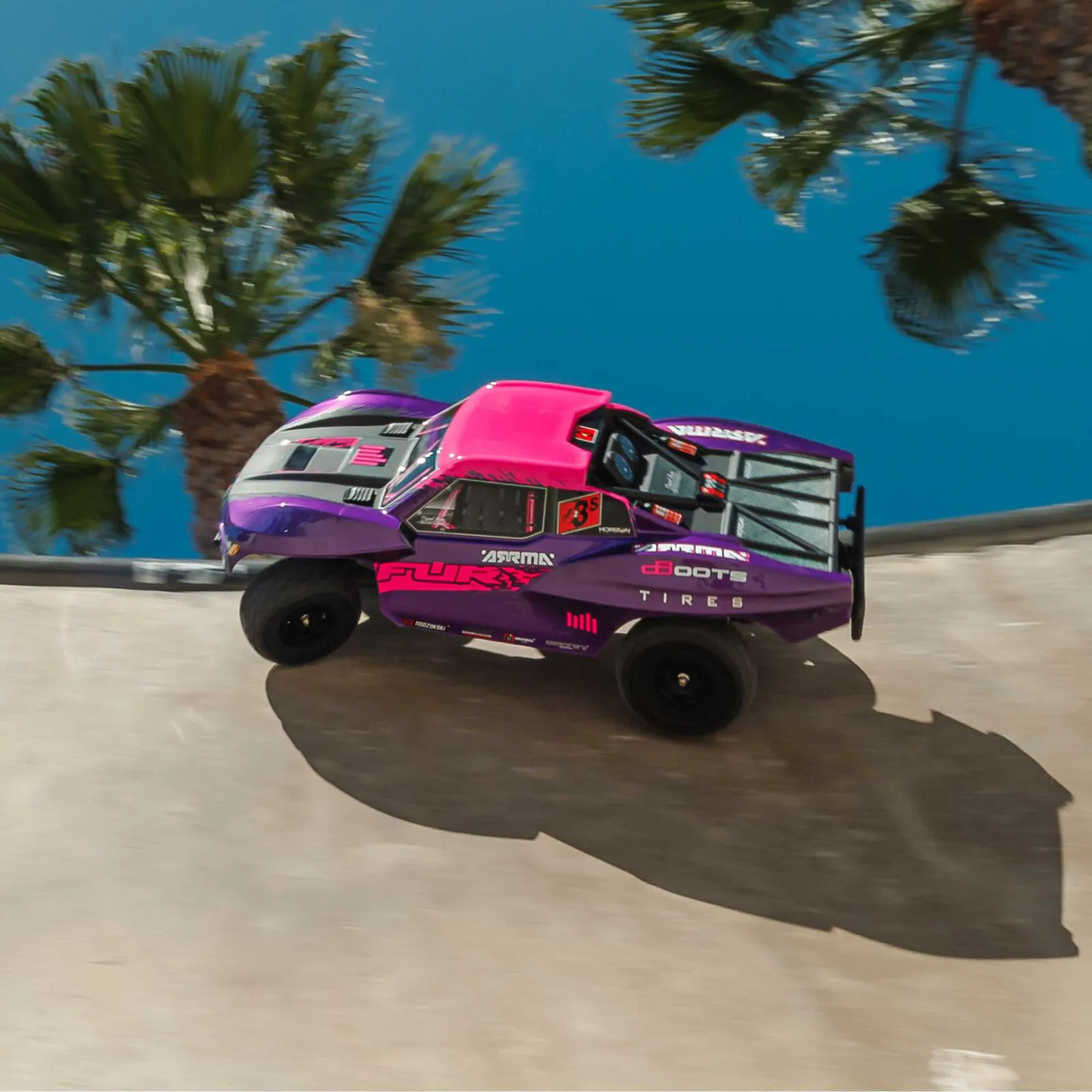 1/10 FURY 2wd 223S BLX Brushless Short Course Truck RTR with DSC, Purple
