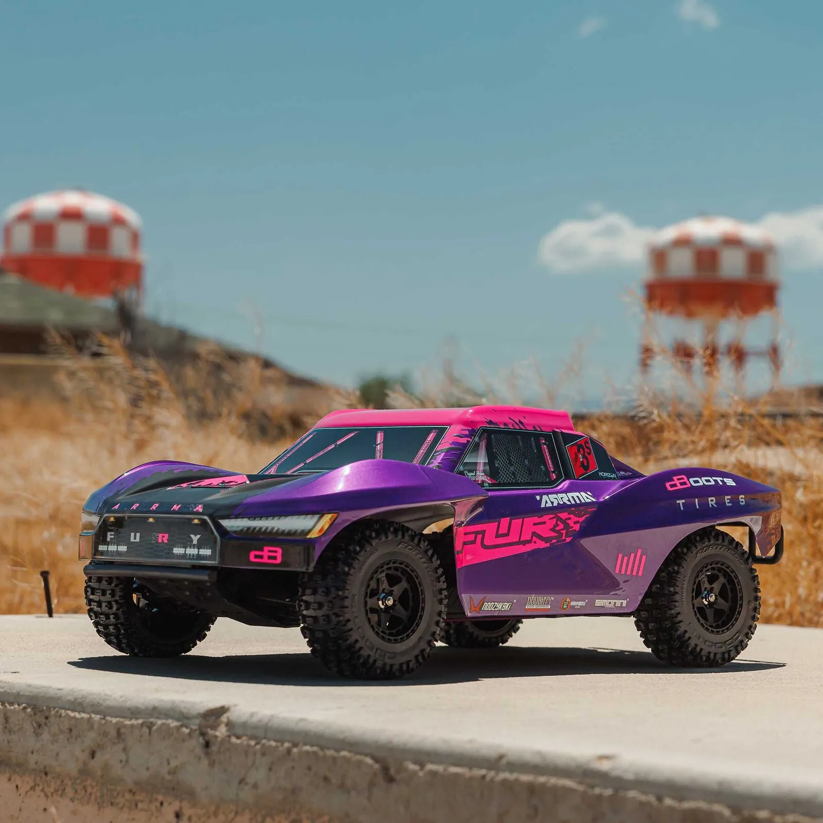 1/10 FURY 2wd 223S BLX Brushless Short Course Truck RTR with DSC, Purple