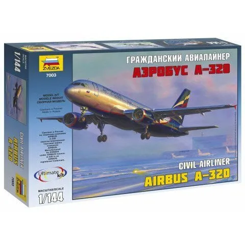 1/144 Civil Airliner  Airbus A320  Plastic Model Kit