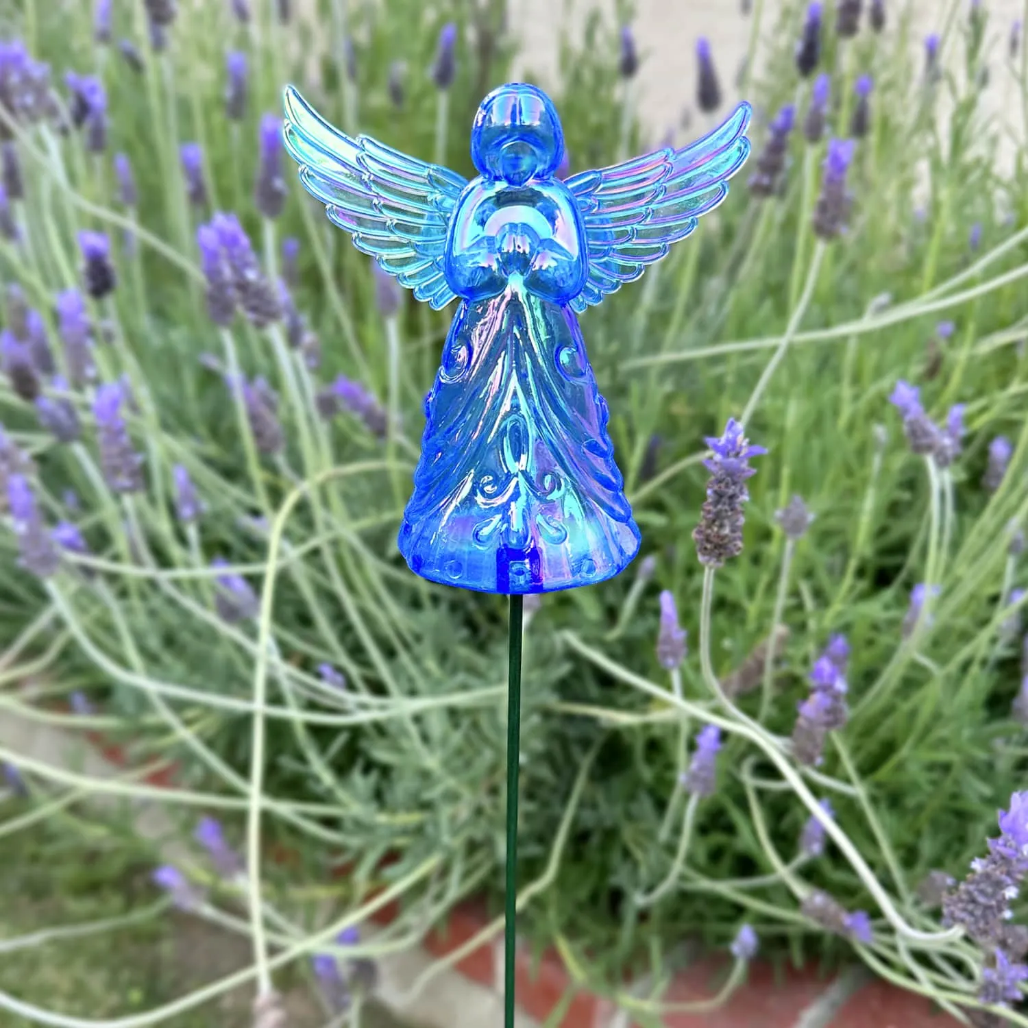 2 Piece Blue Angel WindyWing Garden Stakes, 4.5 by 30 Inches