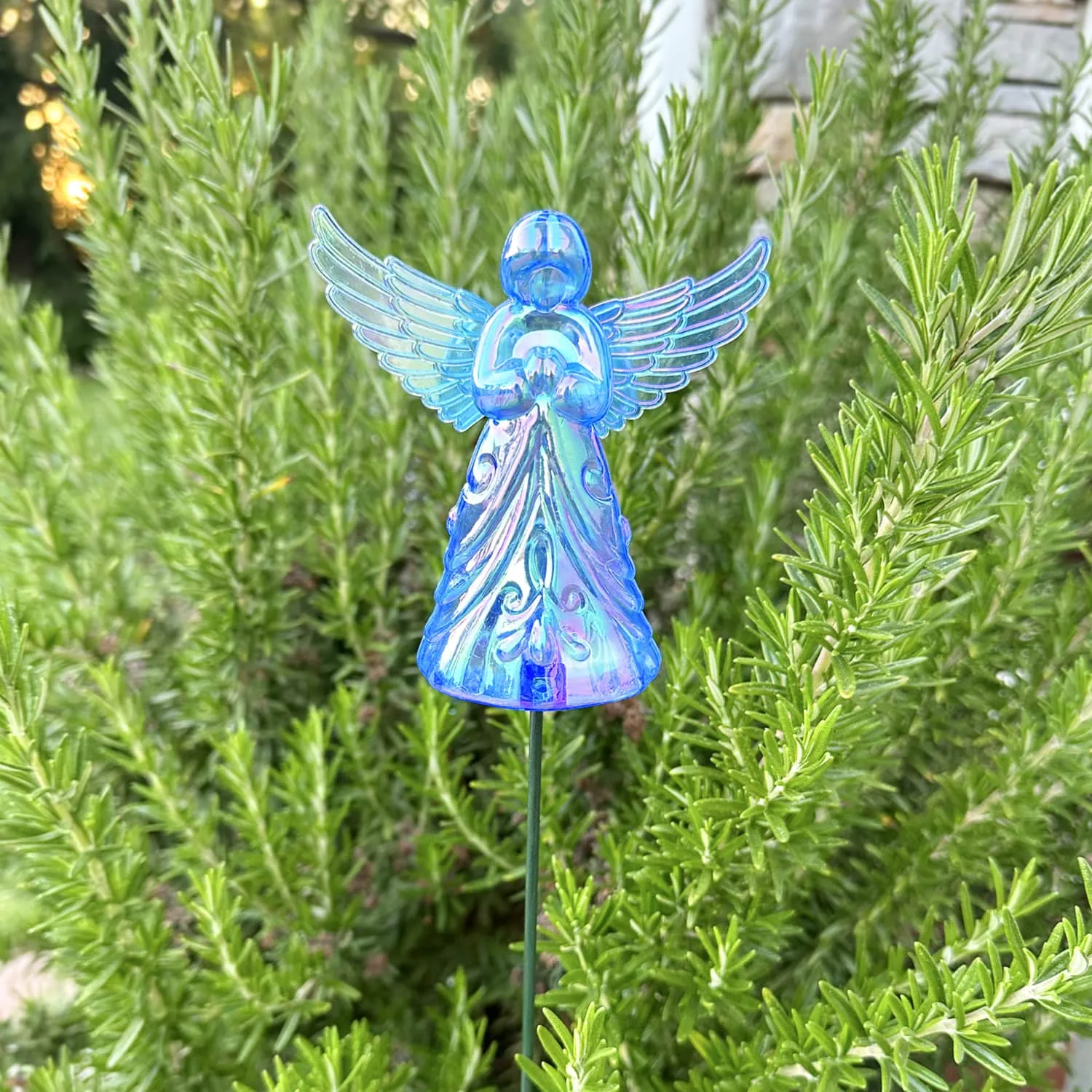 2 Piece Blue Angel WindyWing Garden Stakes, 4.5 by 30 Inches