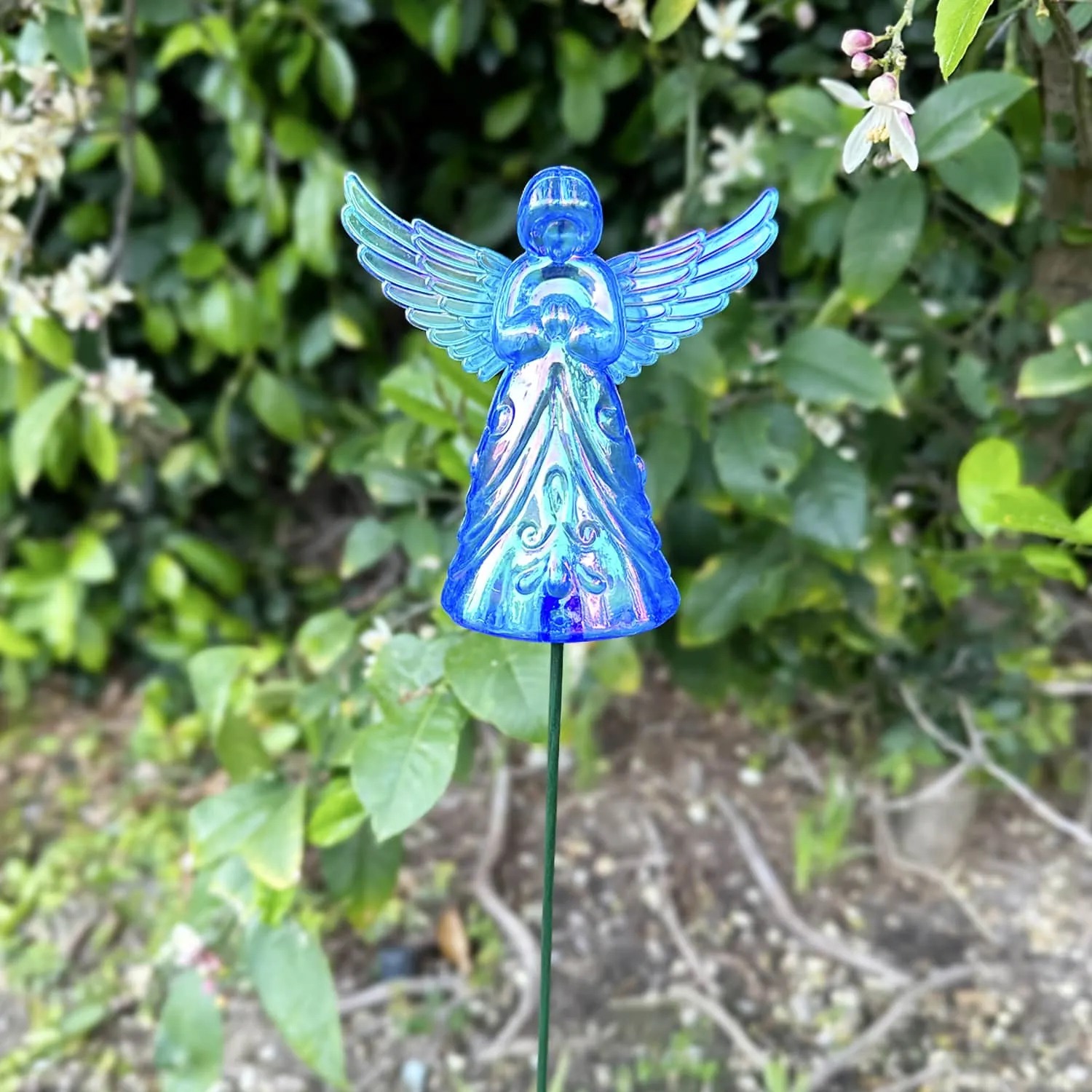 2 Piece Blue Angel WindyWing Garden Stakes, 4.5 by 30 Inches
