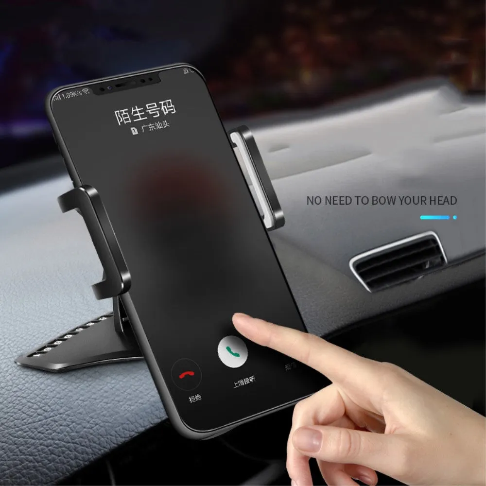 3 in 1 Car GPS Smartphone Holder: Dashboard / Visor Clamp   AC Grid Clip for Intex cloud Force - Black
