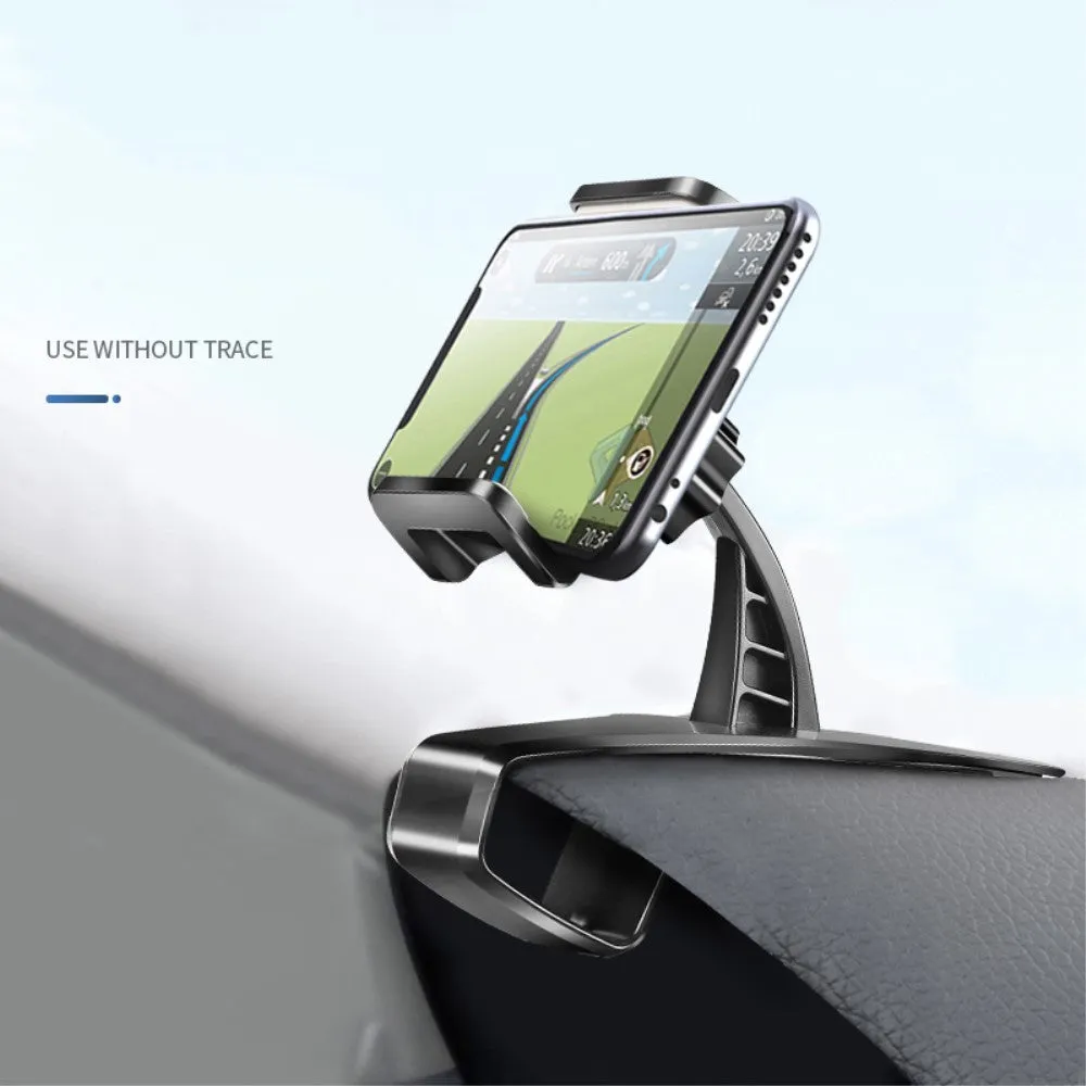 3 in 1 Car GPS Smartphone Holder: Dashboard / Visor Clamp   AC Grid Clip for Intex cloud Force - Black