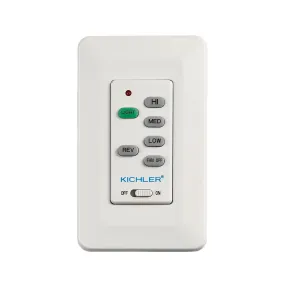 3-Speed AC Ceiling Fan 65K Wall Control Transmitter, Full Function