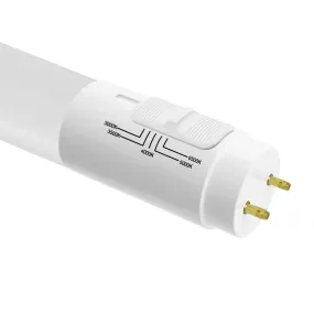 3ft 12W T8 LED Tube - Hybrid Type A B Ballast - 5-CCT Selectable - G13 Medium BiPin - 1,500 Lm - 30 Pack