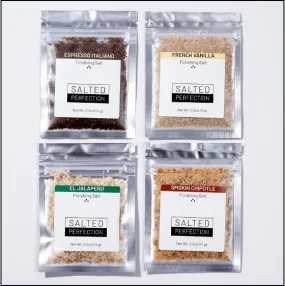 4 Flavor Salt Flight “Call Me Sassy & Classy” by Salted Perfection