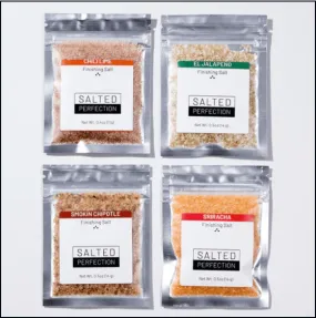 4 Flavor Salt Flight “I Like It Hot” by Salted Perfection
