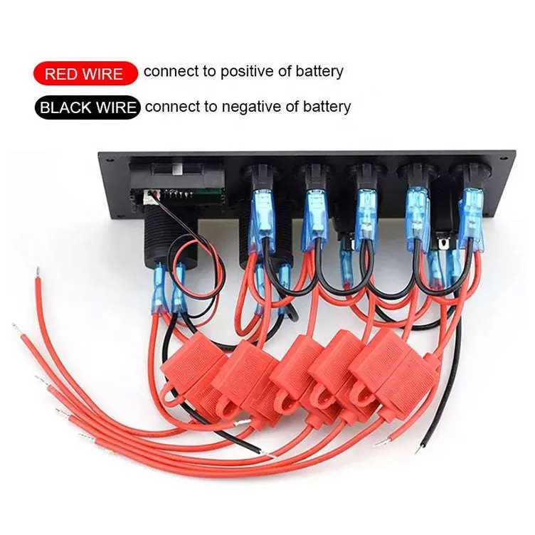 5 Gang Switch Panel | with AC / Usb Outlets