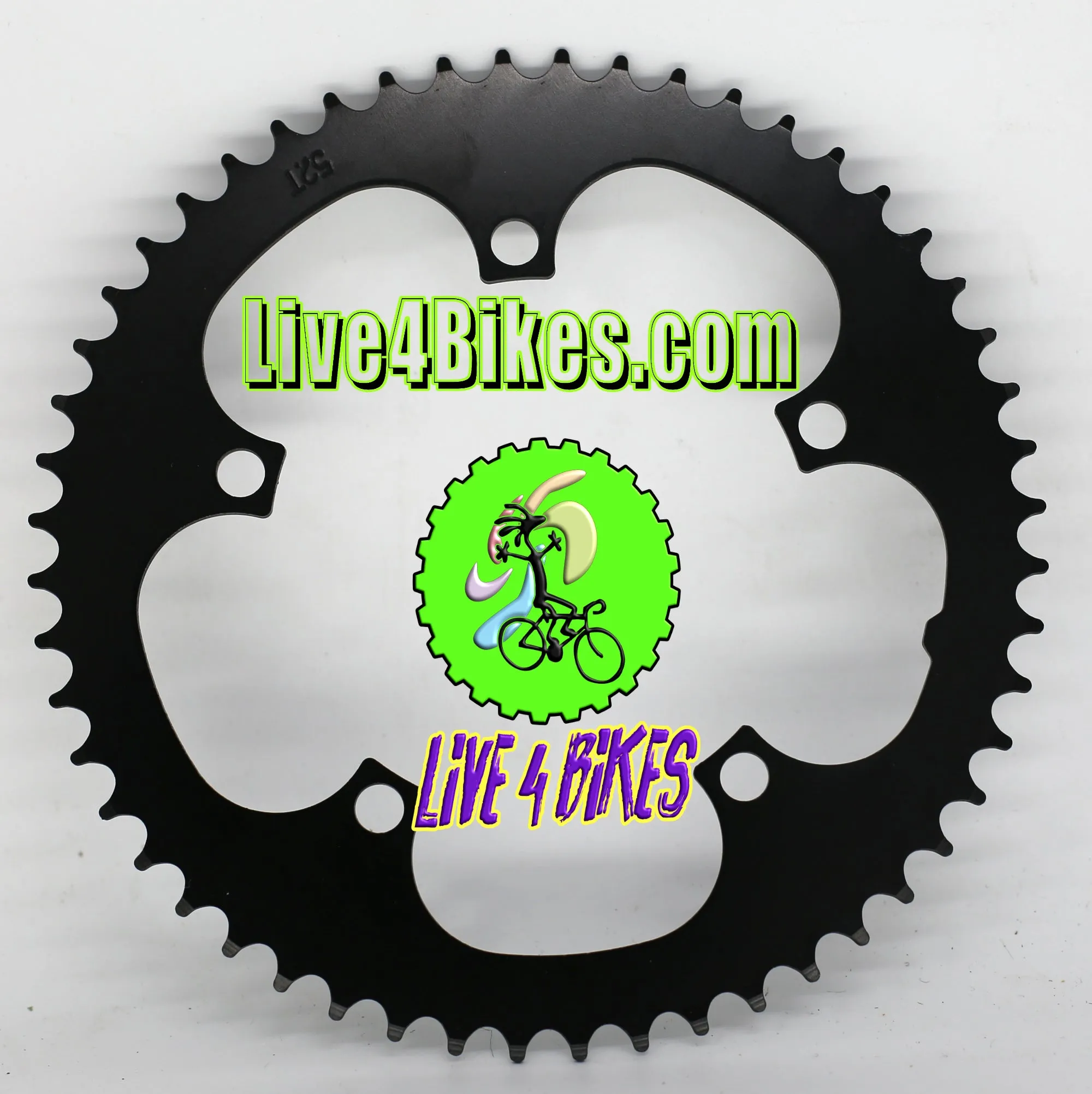 52t chainring sprocket 5 bolt 130BCD Aluminum CNC - Live 4 Bikes