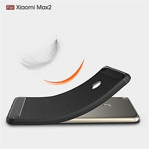 Annure Mi Max 2 Back Cover Case - Rugged Armor Shock Proof Soft TPU Back Case for Xiaomi Mi Max 2 [July 2017 release]... (Black)
