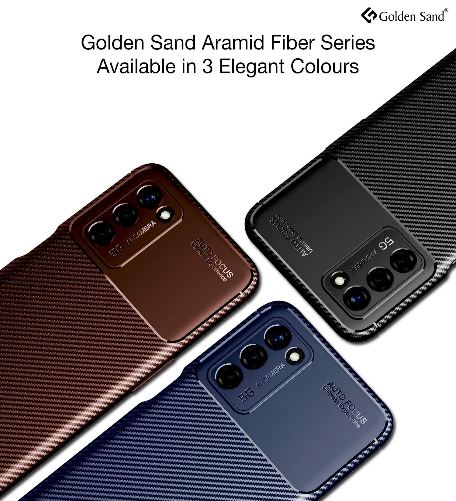 Aramid Fibre Series Shockproof Armor Back Case for Oppo A53s 5G, 6.52 inch, Brown