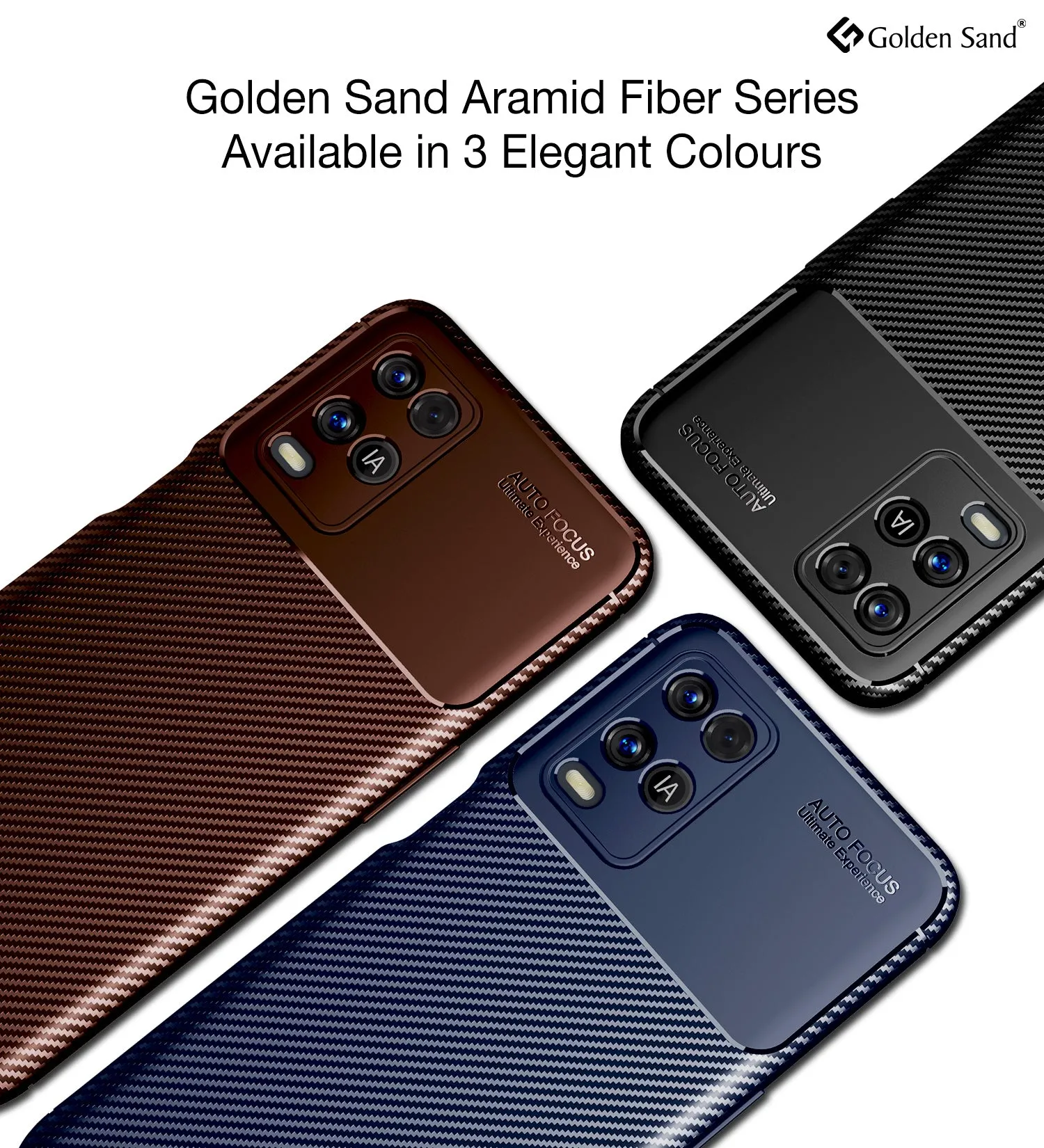 Aramid Fibre Series Shockproof Armor Back Case for Oppo A54 4G, 6.51 inch, Black