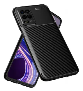 Aramid Fibre Series Shockproof Armor Back Case for Realme 9 5G, Realme 8s 5G, Realme 8 5G, Realme Narzo 30 5G, 6.5 inch, Black