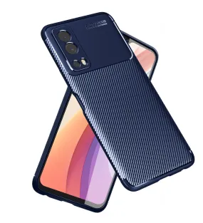 Aramid Fibre Series Shockproof Armor Back Case for vivo iQOO Z3,, 6.58 inch, Blue