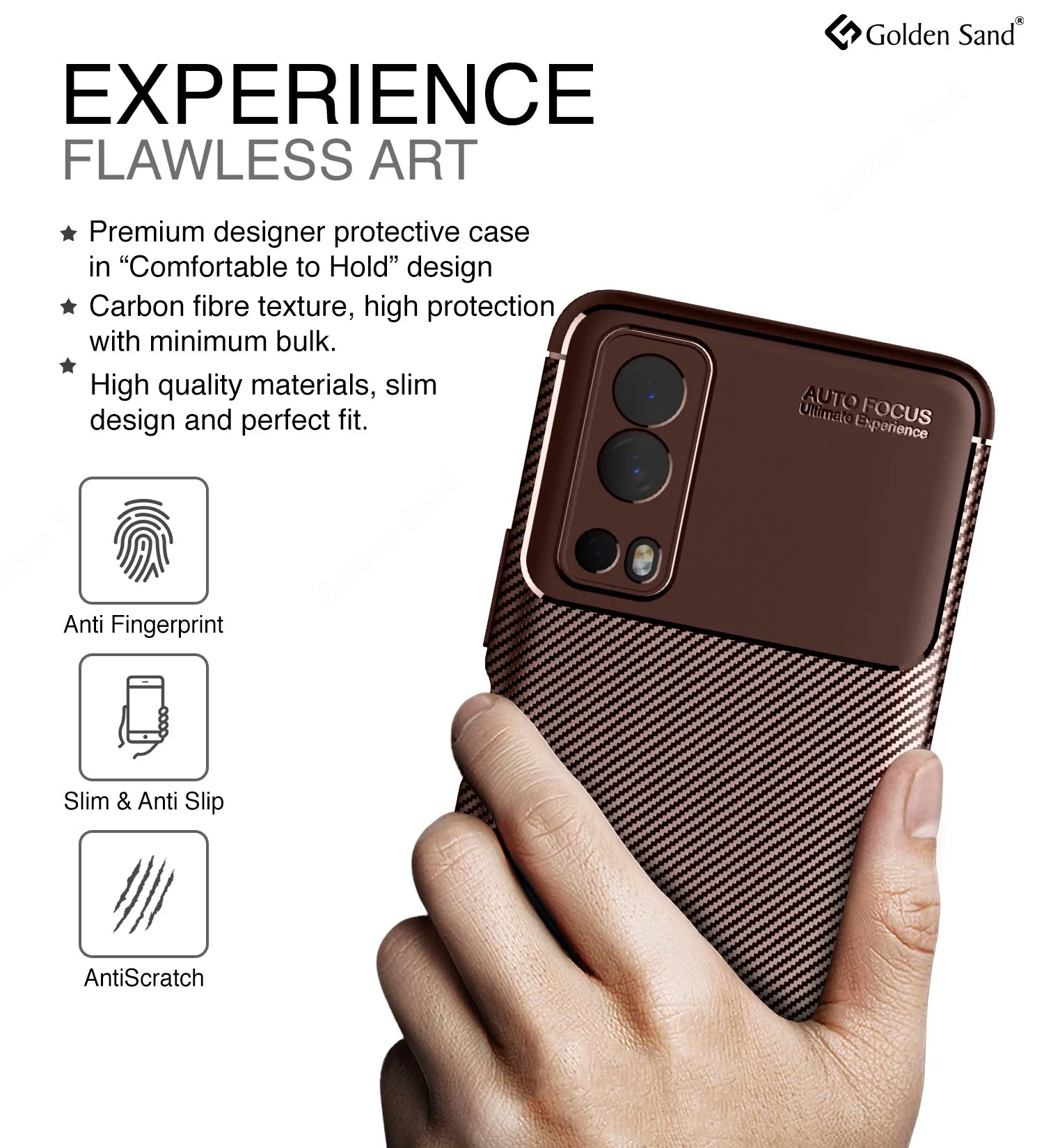 Aramid Fibre Series Shockproof Armor Back Case for vivo iQOO Z3, 6.58 inch, Brown