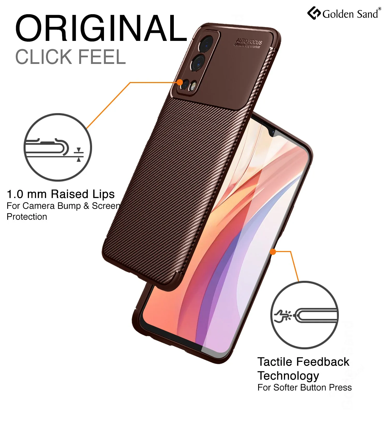 Aramid Fibre Series Shockproof Armor Back Case for vivo iQOO Z3, 6.58 inch, Brown