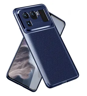 Aramid Fibre Series Shockproof Armor Back Case for Xiaomi Mi 11 Ultra, 6.81 inch, Blue