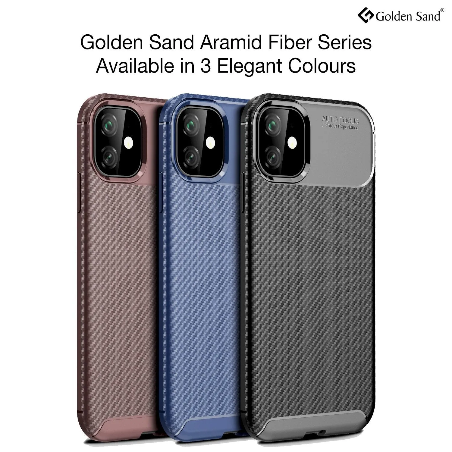 Aramid Fibre Series Shockproof Armor Back Cover for Apple iPhone 11 6.1 inch, Blue
