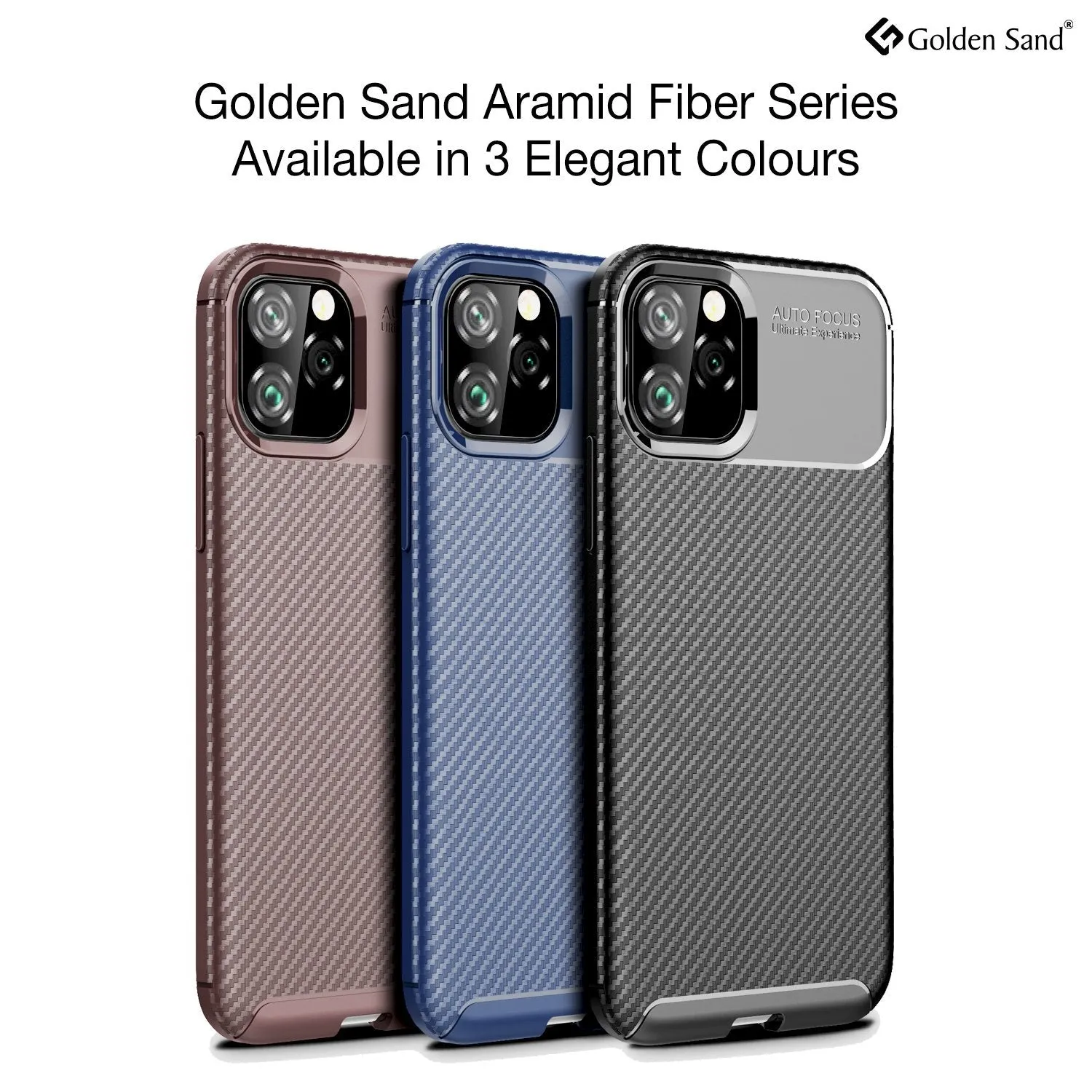 Aramid Fibre Series Shockproof Armor Back Cover for Apple iPhone 11 Pro 5.8 inch, Blue