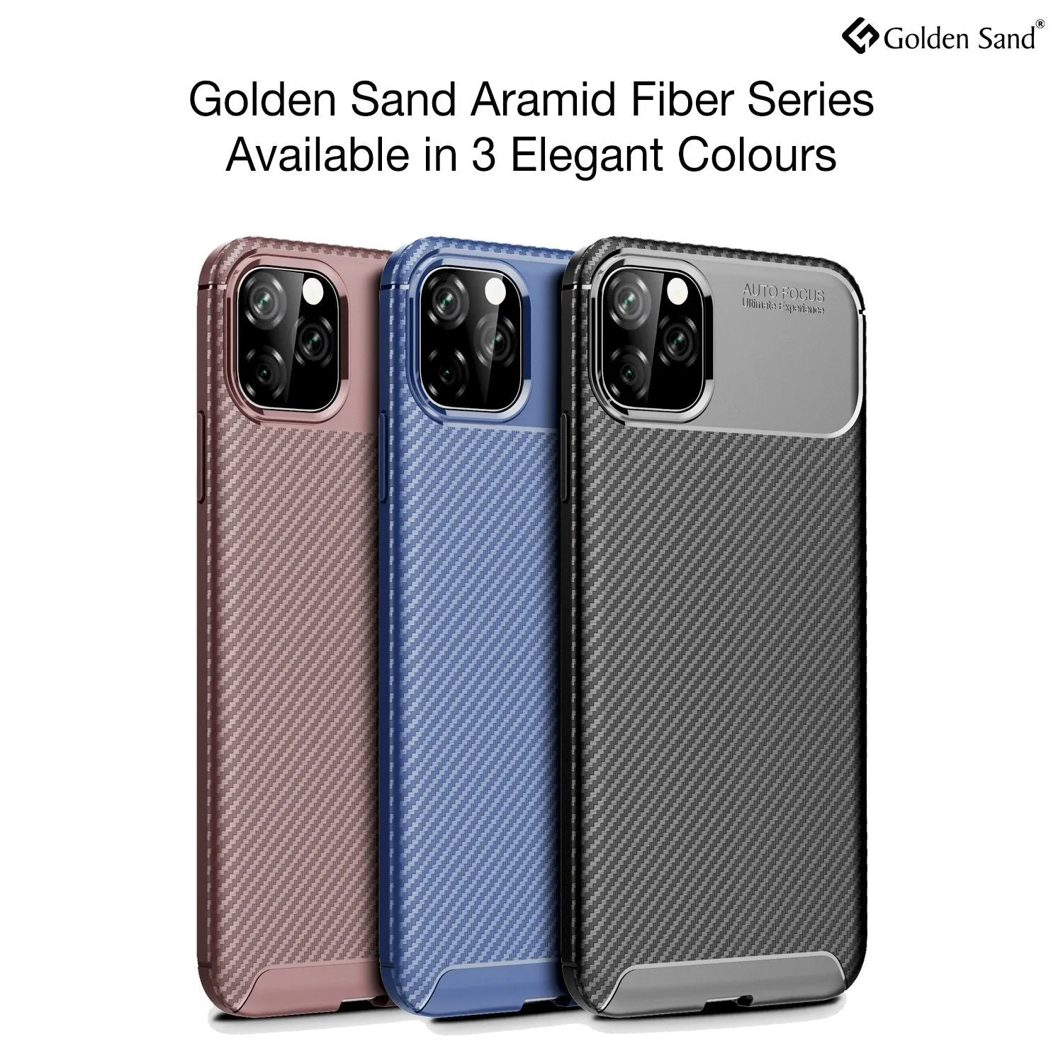 Aramid Fibre Series Shockproof Armor Back Cover for Apple iPhone 11 Pro Max 6.5 inch, Blue