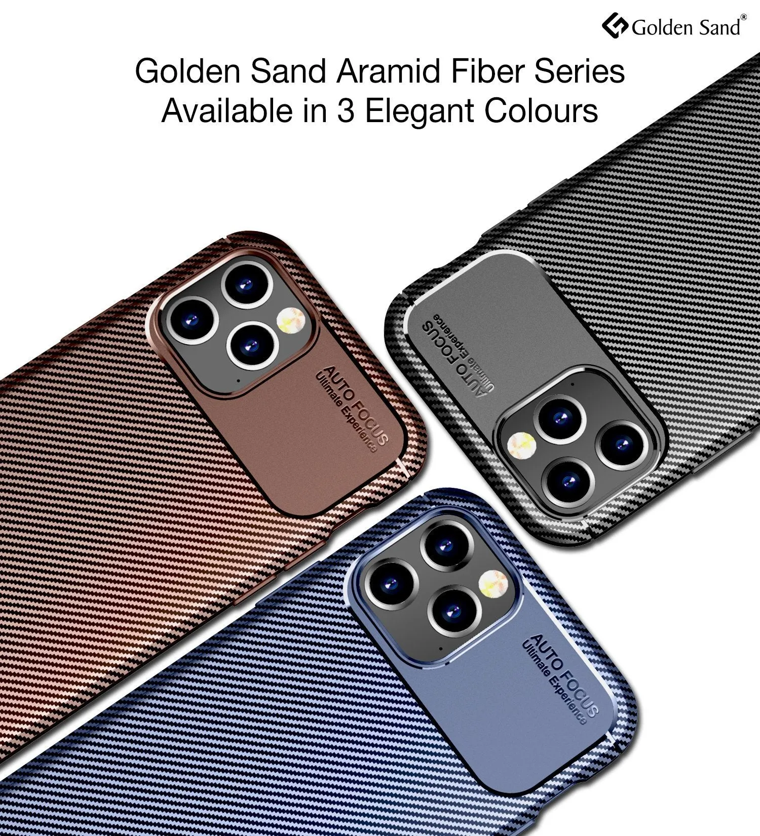 Aramid Fibre Series Shockproof Armor Back Cover for Apple iPhone 12 Pro, Brown