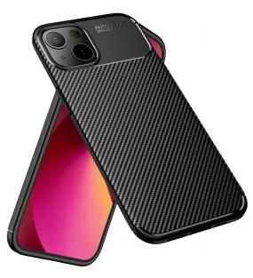 Aramid Fibre Series Shockproof Armor Back Cover for Apple iPhone 13, 6.1 inch, Black