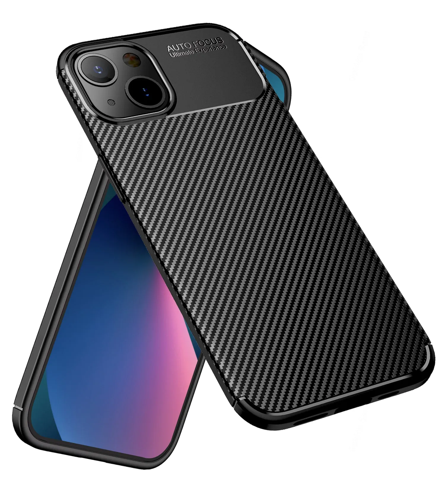 Aramid Fibre Series Shockproof Armor Back Cover for Apple iPhone 13 Mini, 5.4 inch, Black
