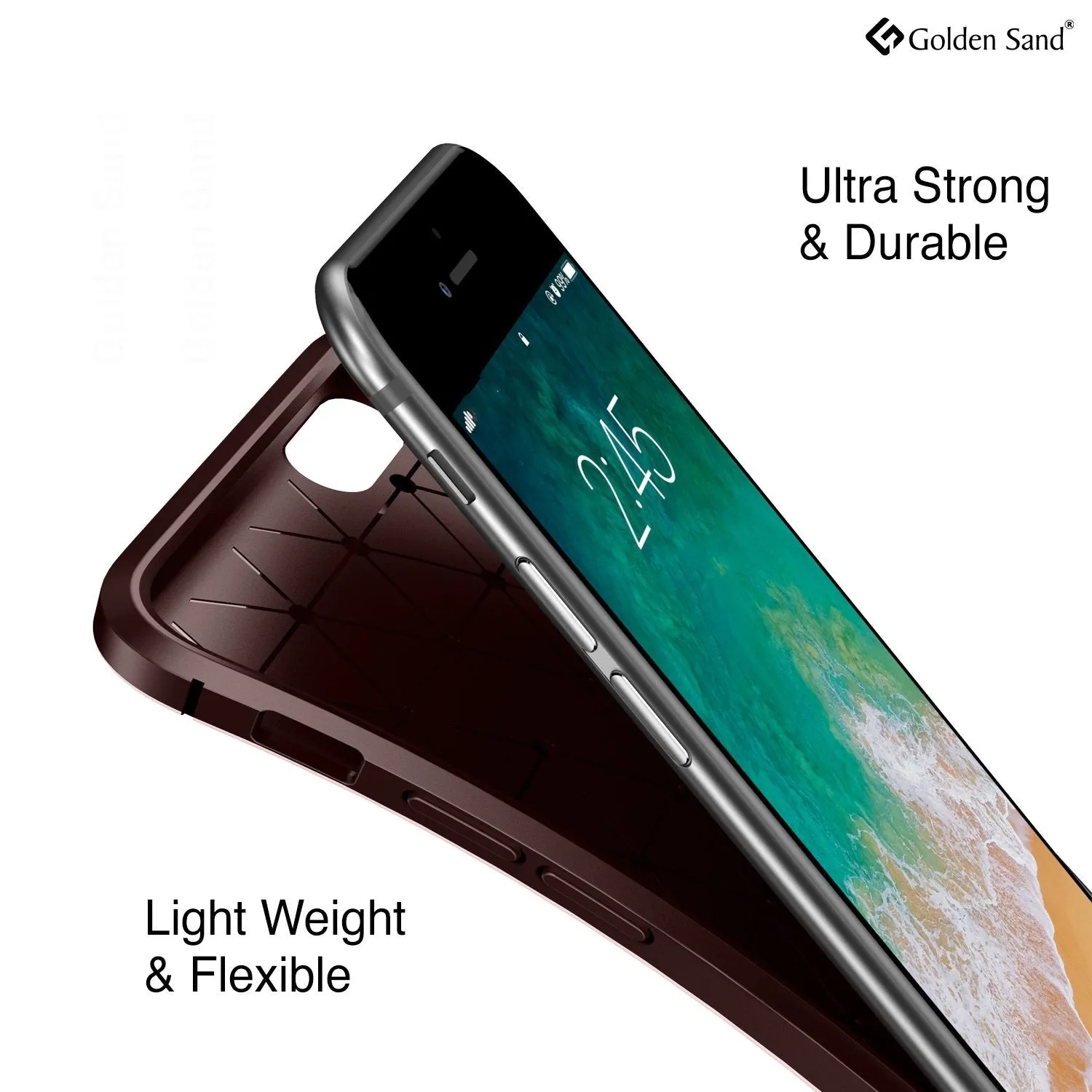 Aramid Fibre Series Shockproof Armor Back Cover for Apple iPhone 6,6s 4.7 inch, Brown