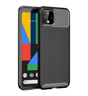Aramid Fibre Series Shockproof Armor Back Cover for Google Pixel 4, 5.7 inch, Black