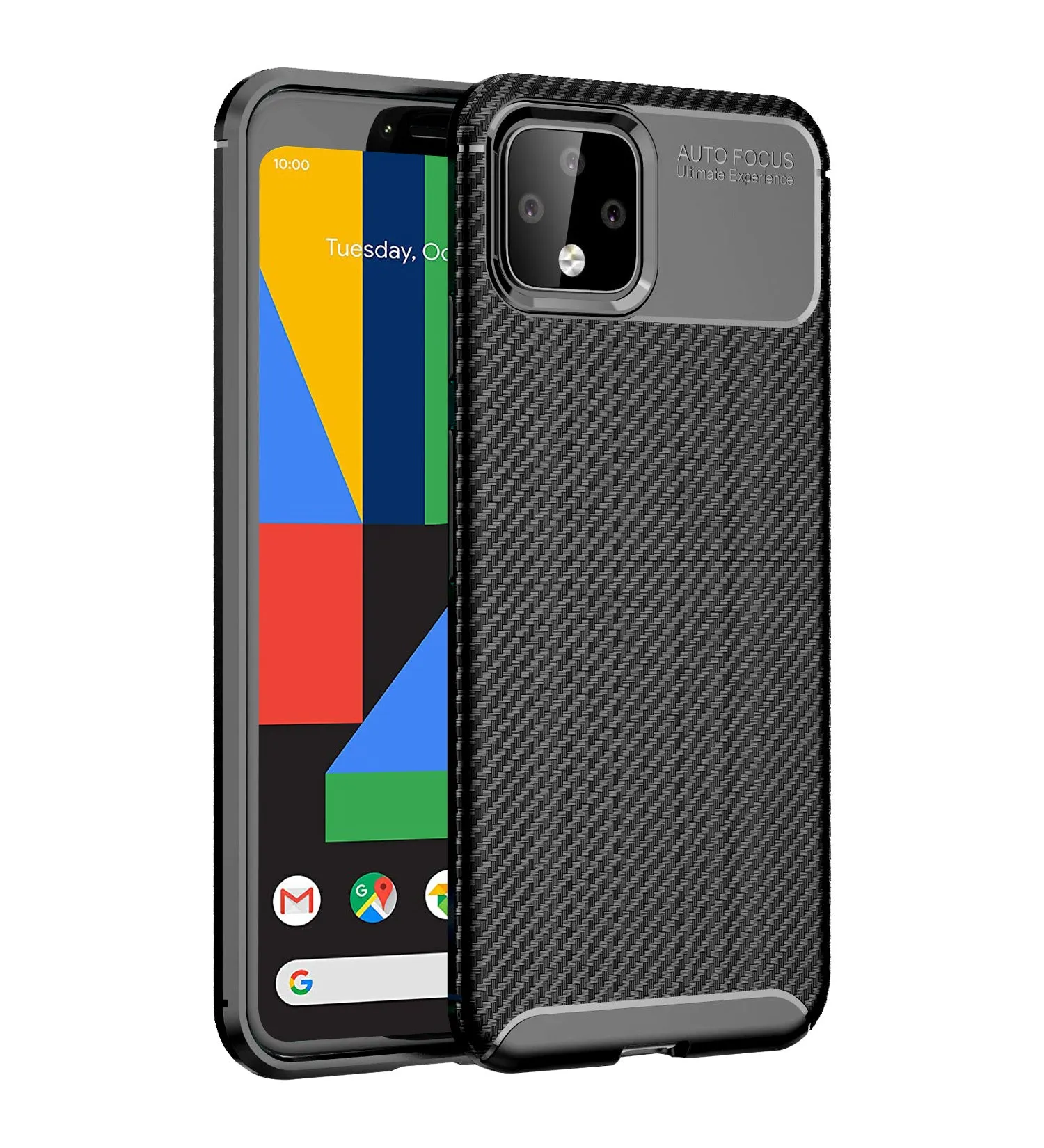 Aramid Fibre Series Shockproof Armor Back Cover for Google Pixel 4, 5.7 inch, Black