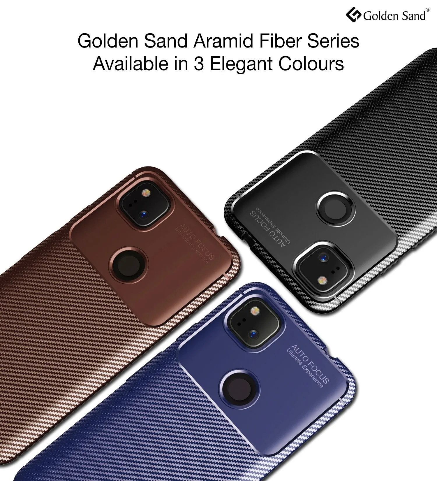 Aramid Fibre Series Shockproof Armor Back Cover for Google Pixel 4a, Brown