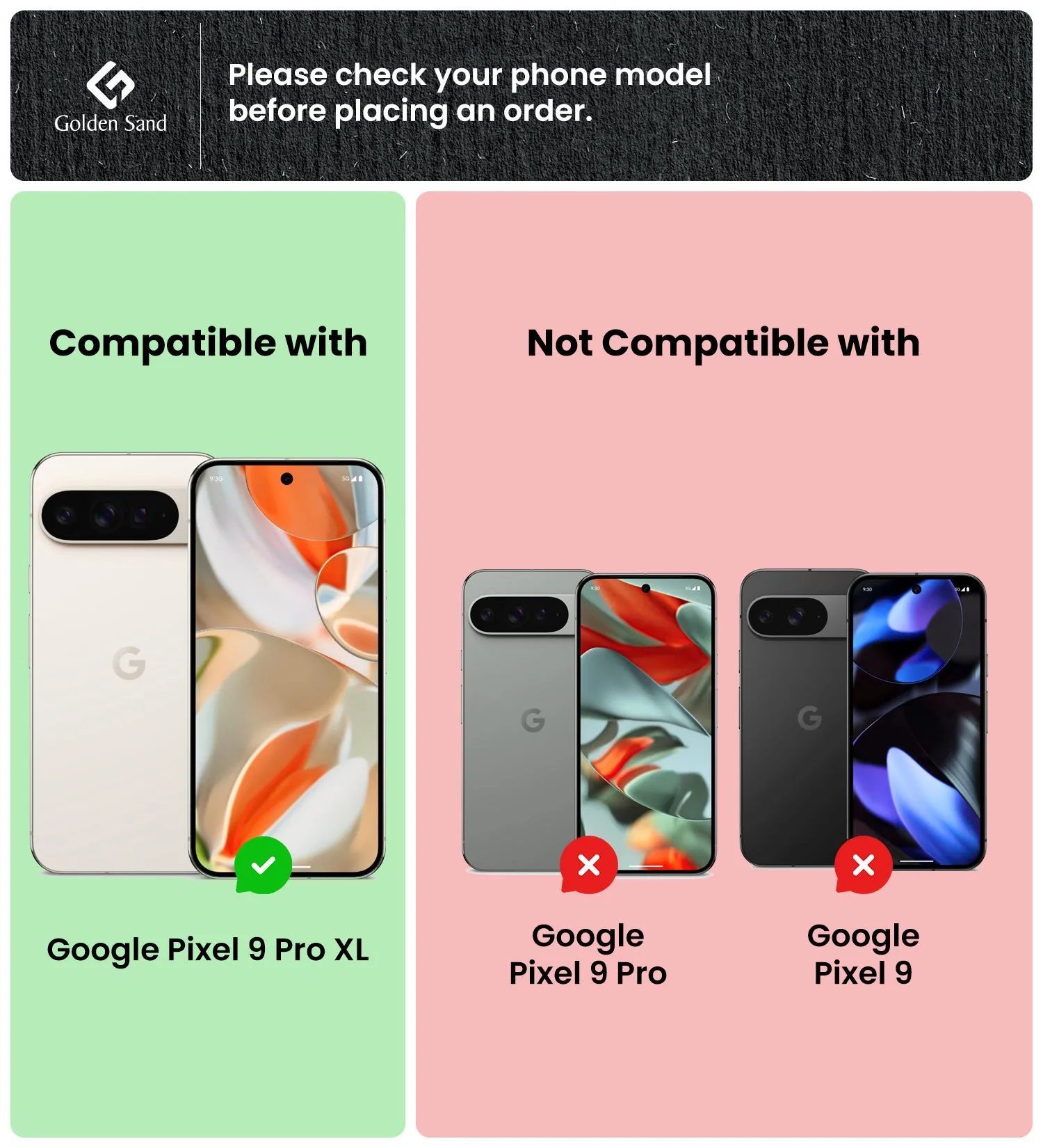 Aramid Fibre Series Shockproof Armor Back Cover for Google Pixel 9 Pro XL 5G, 6.8 inch, Black