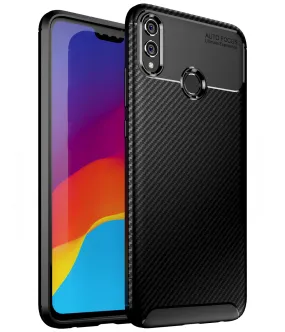 Aramid Fibre Series Shockproof Armor Back Cover for Honor 8X, 6.5 inch, Black
