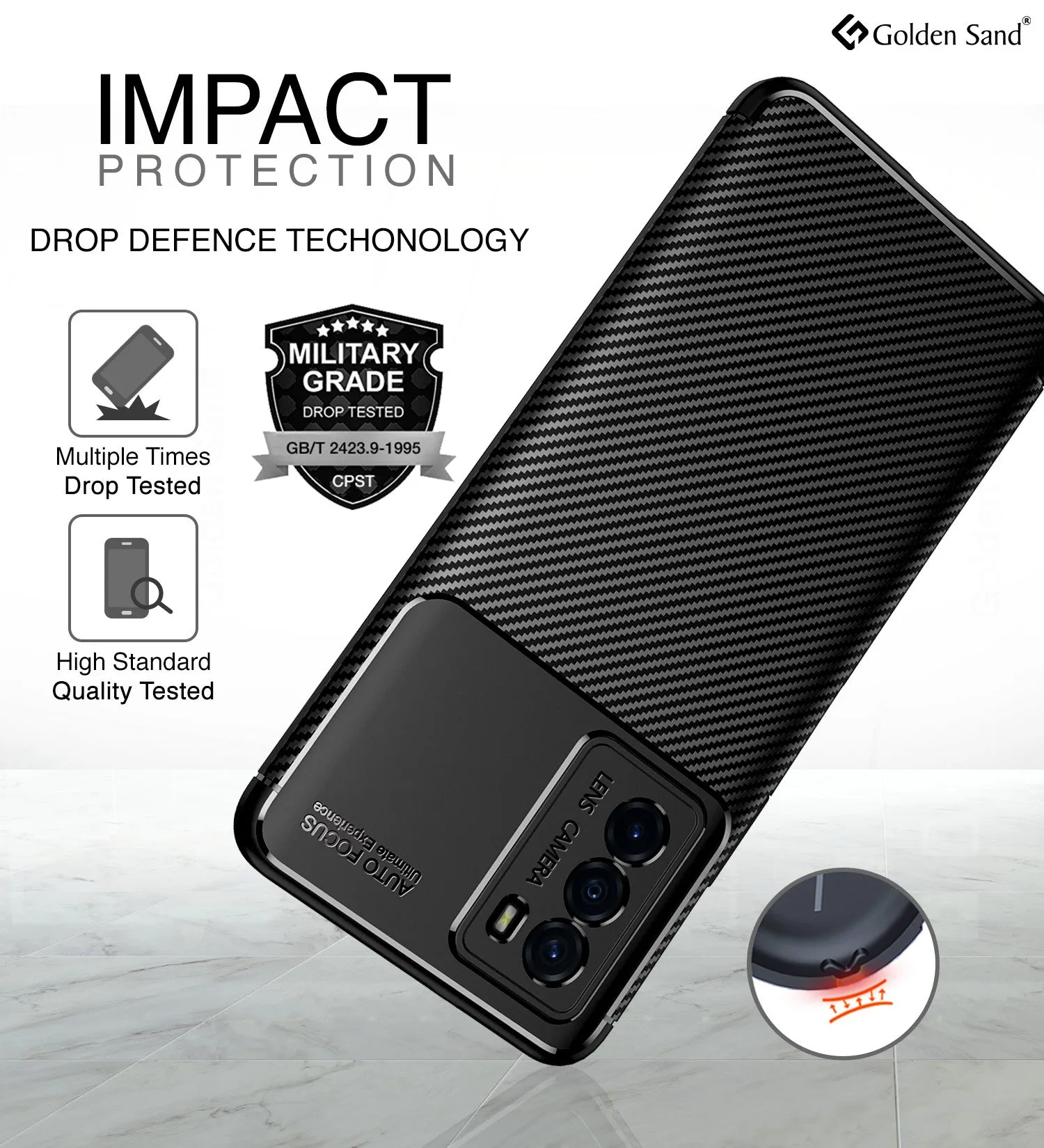 Aramid Fibre Series Shockproof Armor Back Cover for iQOO 9 SE 5G, 6.62 inch, Black