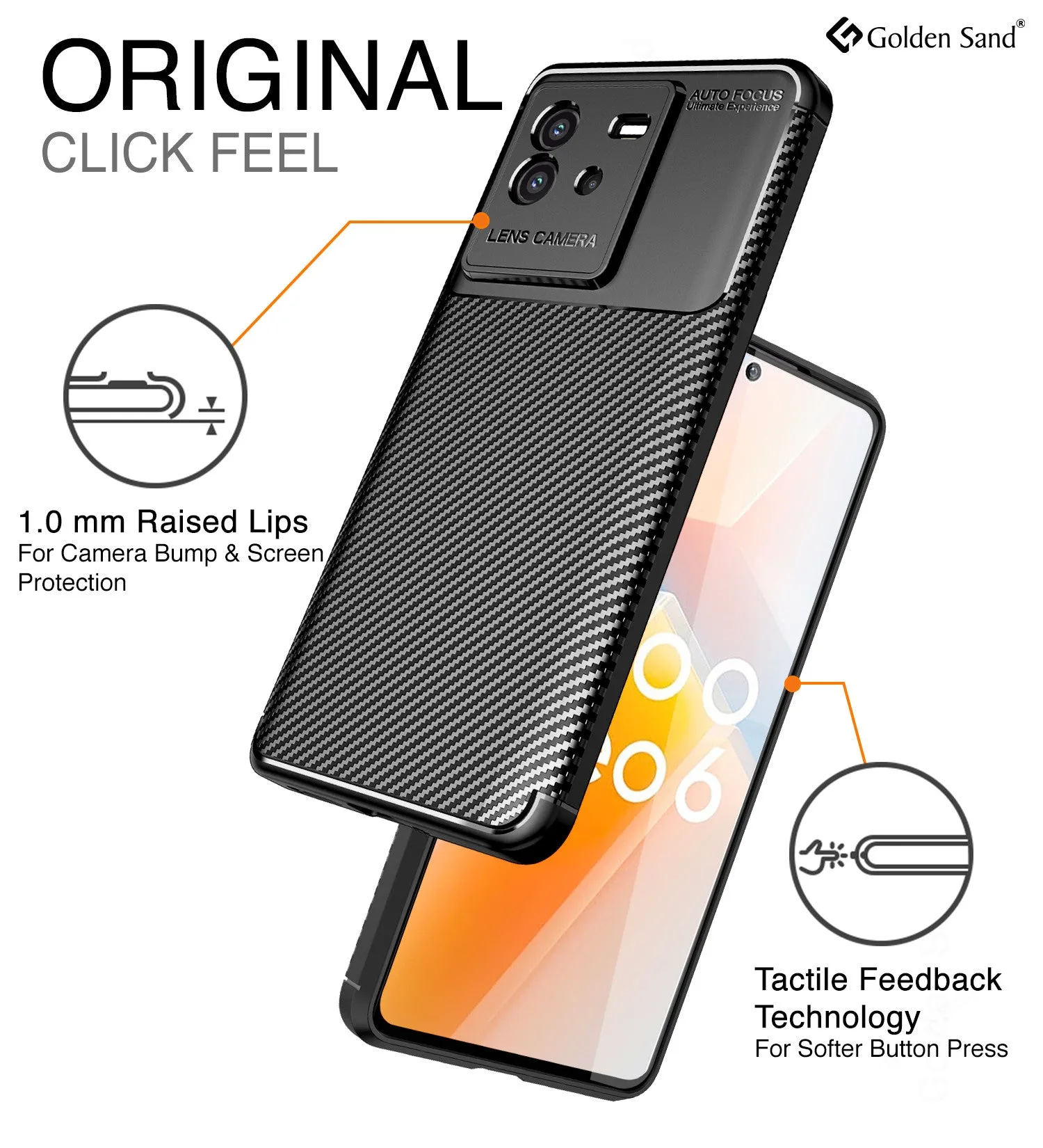 Aramid Fibre Series Shockproof Armor Back Cover for iQOO Neo 6 5G, 6.62 inch, Black