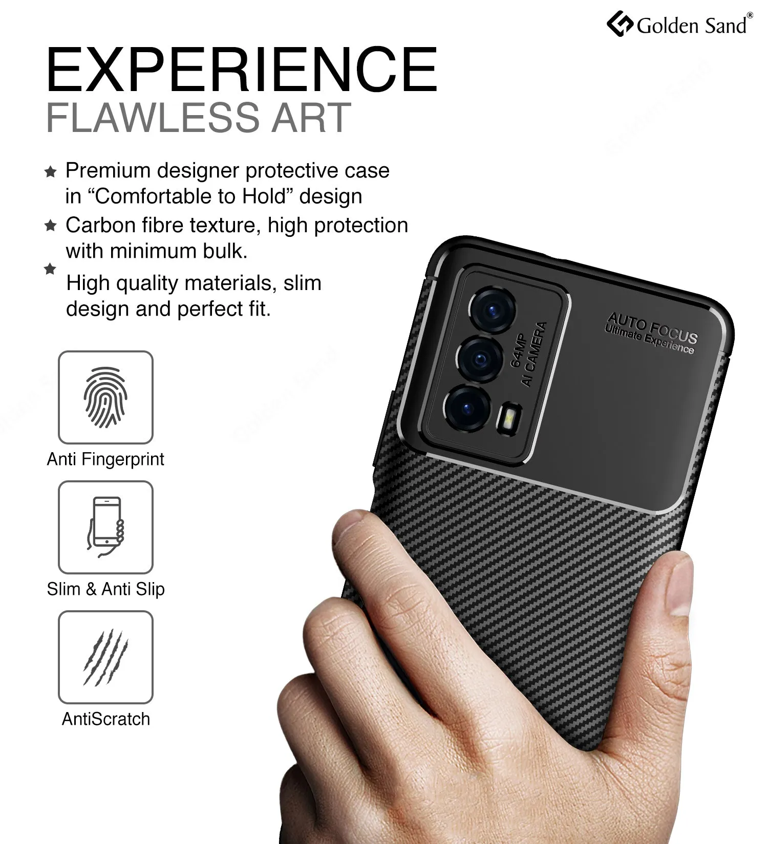 Aramid Fibre Series Shockproof Armor Back Cover for iQOO Z5 5G, 6.67 inch, Black