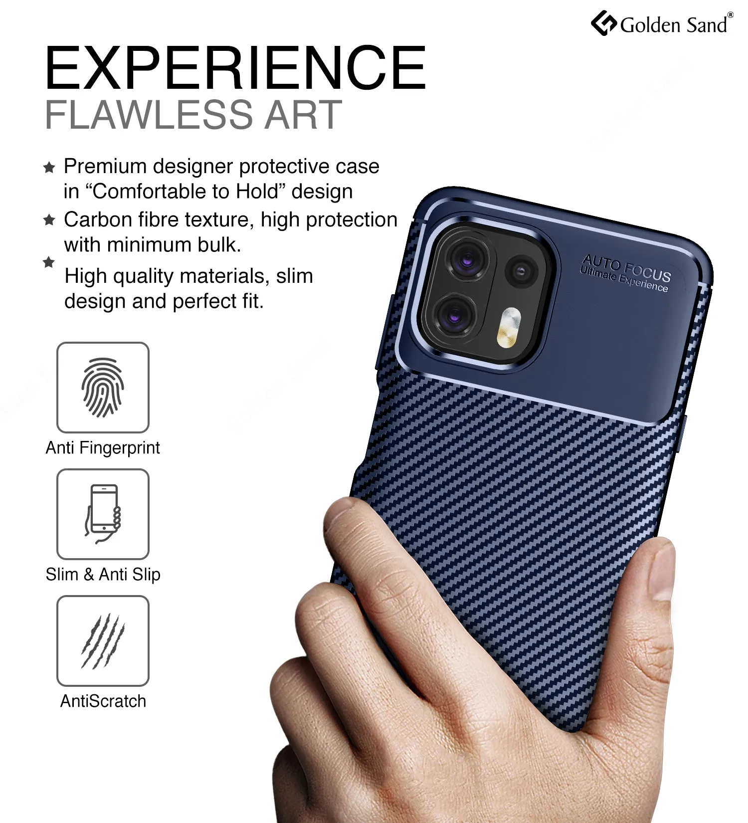 Aramid Fibre Series Shockproof Armor Back Cover for Motorola Edge 20 Fusion, 6.67 inch, Blue