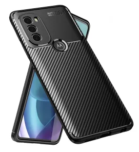 Aramid Fibre Series Shockproof Armor Back Cover for  Motorola Moto G71 5G, 6.4 inch, Black