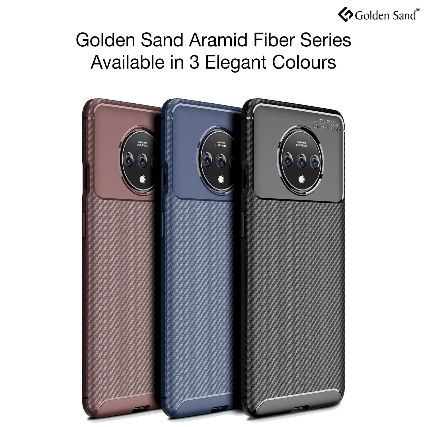 Aramid Fibre Series Shockproof Armor Back Cover for One Plus 7T 6.5 inch, Black