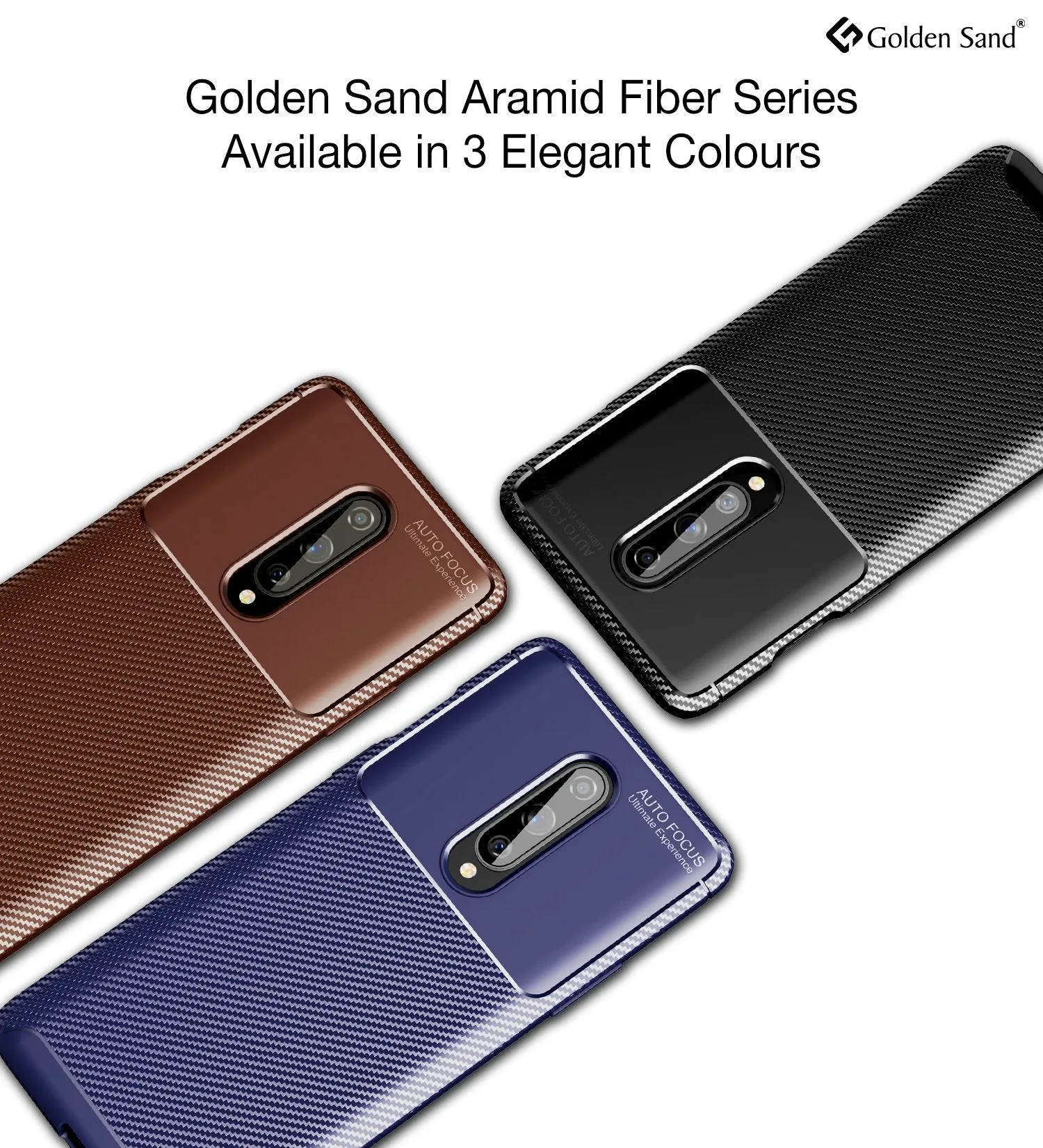 Aramid Fibre Series Shockproof Armor Back Cover for One Plus 8 6.55 inch, Brown