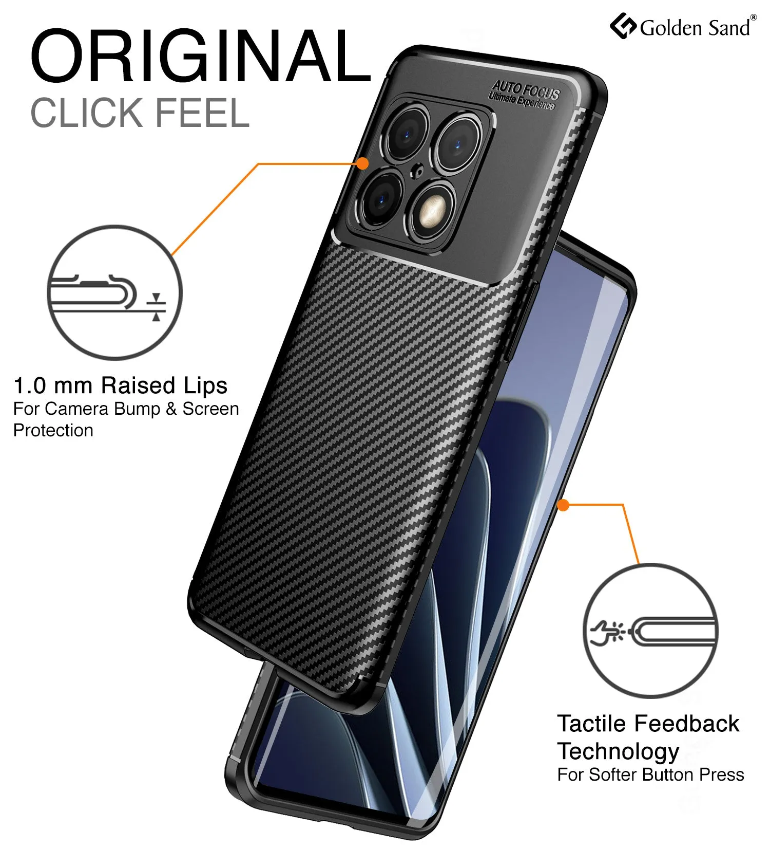 Aramid Fibre Series Shockproof Armor Back Cover for OnePlus 10 Pro 5G, 6.7 inch, Black