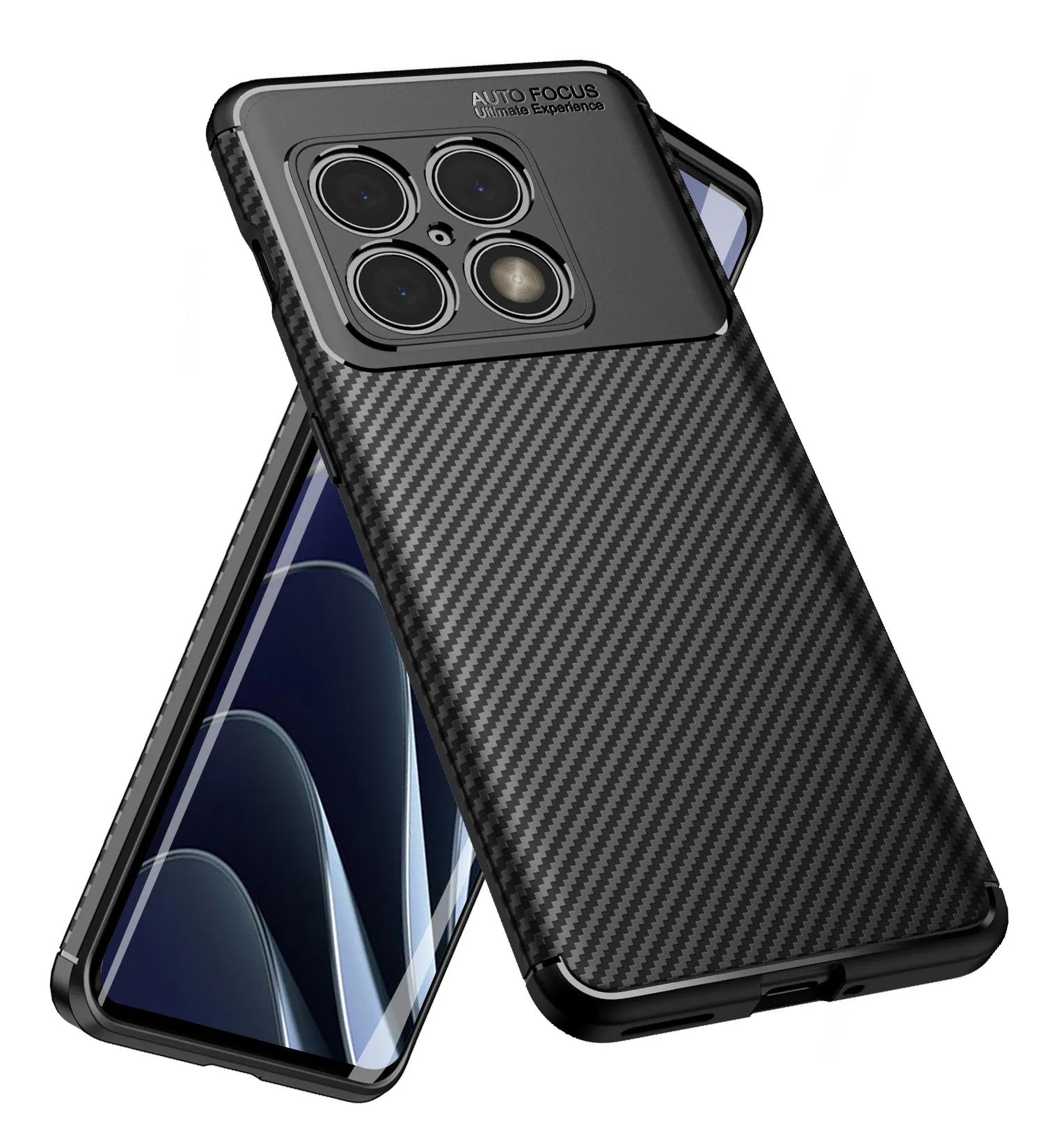 Aramid Fibre Series Shockproof Armor Back Cover for OnePlus 10 Pro 5G, 6.7 inch, Black