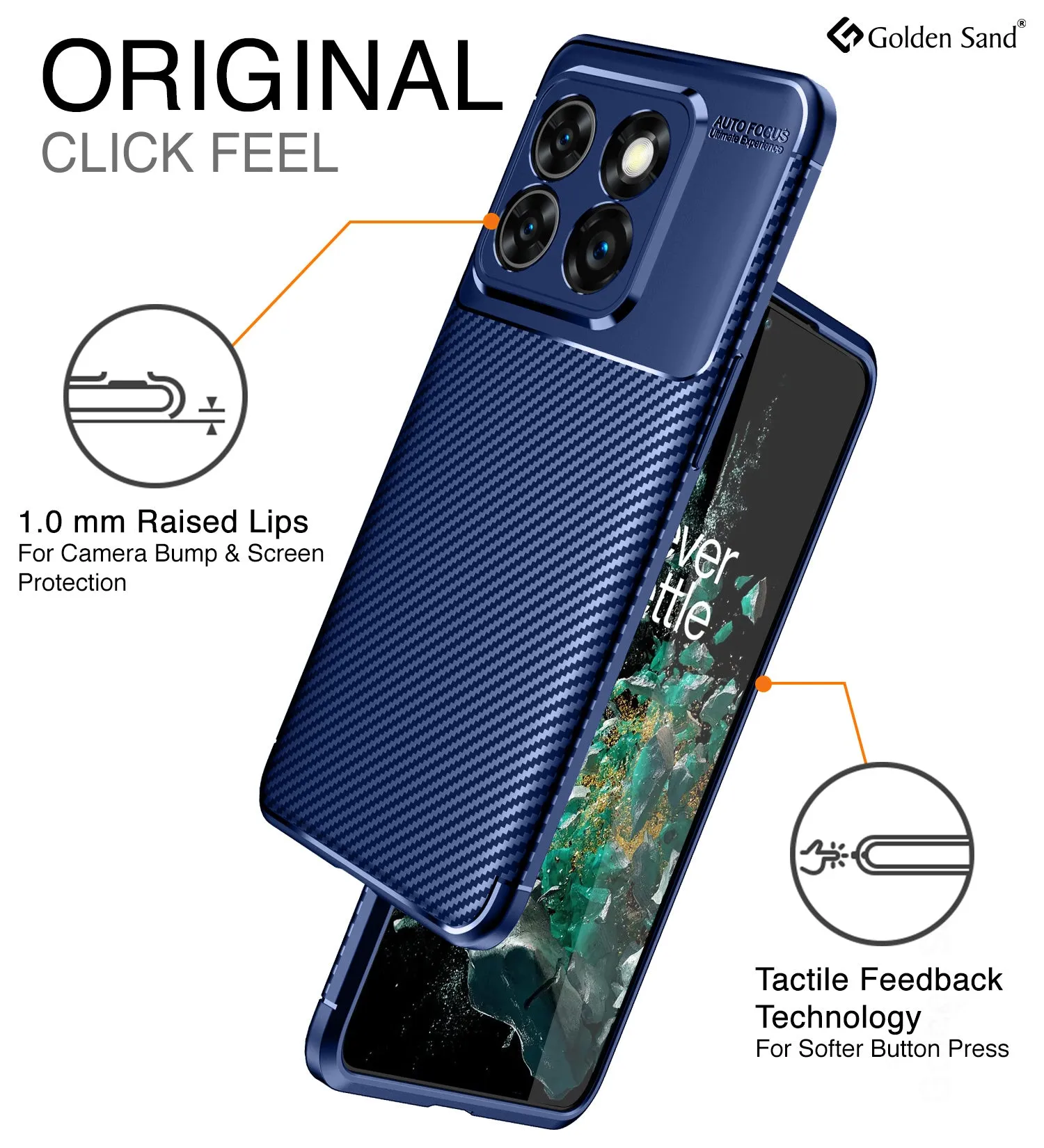 Aramid Fibre Series Shockproof Armor Back Cover for OnePlus 10T 5G, 6.7 inch, Blue