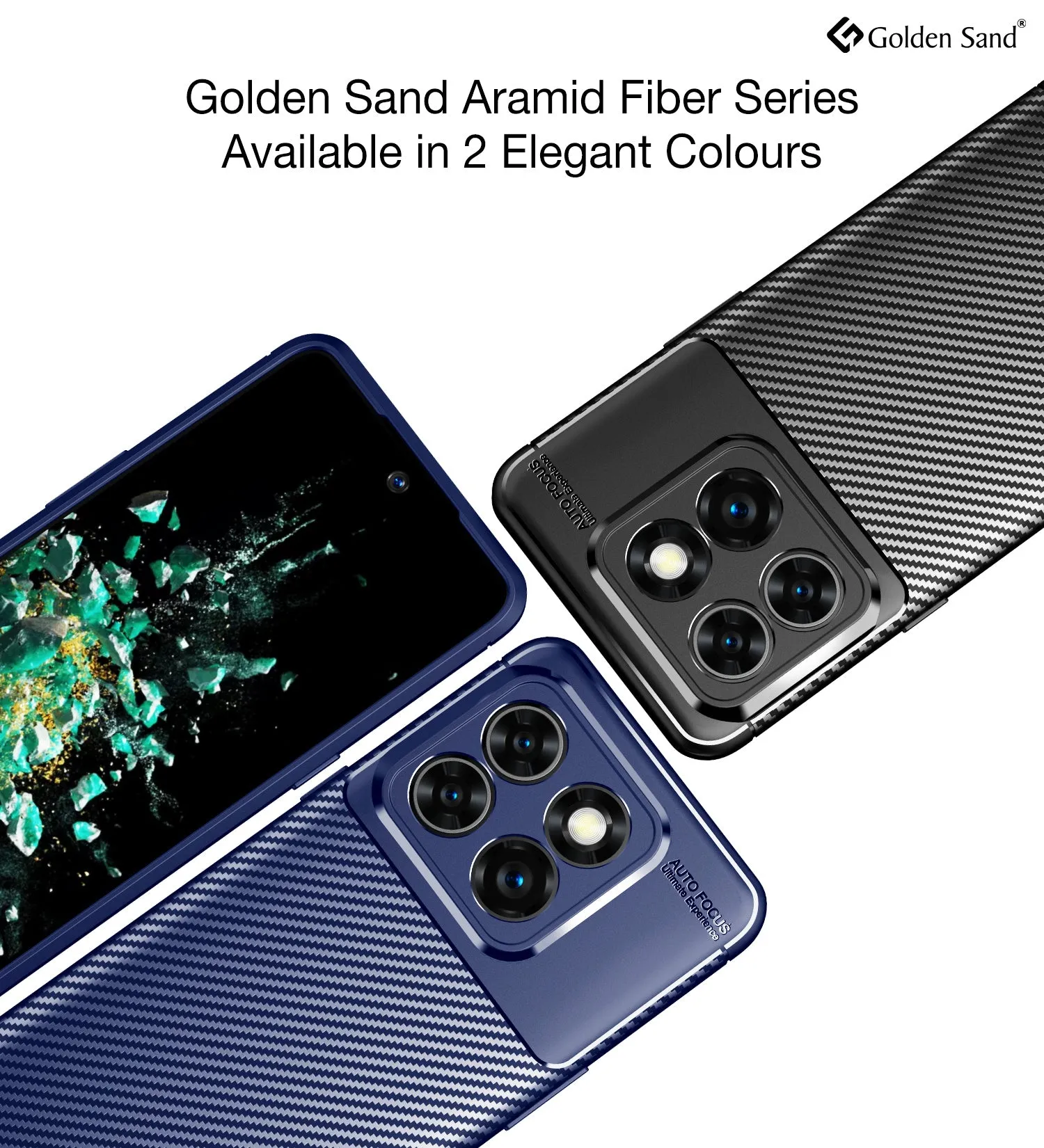 Aramid Fibre Series Shockproof Armor Back Cover for OnePlus 10T 5G, 6.7 inch, Blue
