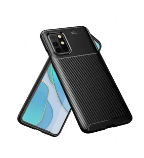 Aramid Fibre Series Shockproof Armor Back Cover for OnePlus 8T, One Plus 9R, Black