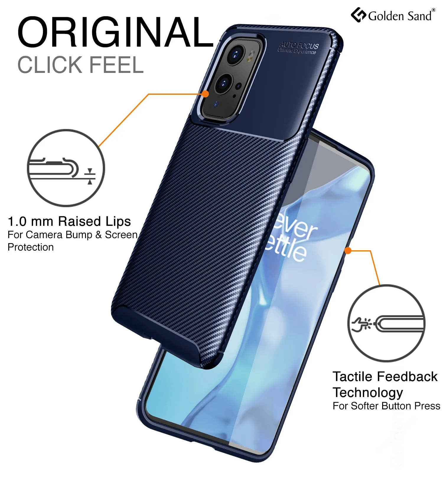Aramid Fibre Series Shockproof Armor Back Cover for OnePlus 9 Pro, 6.7 inch, Blue